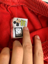 Load image into Gallery viewer, Mickey Mouse Pants Youth 24x25.5 Red Tapered Sweatpants Jogger Disney Boys