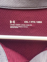 Load image into Gallery viewer, Under Armour Shirt Adult 2XL Maroon Loose Preppy Casual Sporty Golf Polo Mens