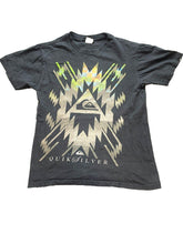 Load image into Gallery viewer, QuikSilver Shirt Youth Large Black Aztec Surfer Surfing Logo Streetwear Boys