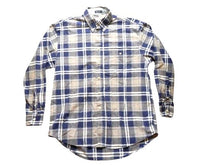 Load image into Gallery viewer, Bugle Boy Shirt Adult Medium Button Up Long Sleeve Plaid No Wrinkle Casual Mens