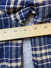 Load image into Gallery viewer, Munsingwear Shirt Adult Extra Large Blue Button Up Plaid Casual Collared Mens