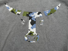 Load image into Gallery viewer, Bull Shirt Womens Small Camo Head 1975 Short Sleeve Pullover Hanes Beefy Ladies