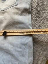 Load image into Gallery viewer, Attitude Shorts Adult 50 Blue Denim Jean Bermuda Flat Front Hip Hop Baggy Mens