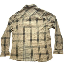 Load image into Gallery viewer, Fox Racing Shirt Adult Large Gray Black Plaid Button Up Pocket Casual Mens