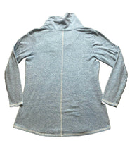 Load image into Gallery viewer, Soft Surroundings Sweater Womens Small Blue Brinley Cowl Lagenlook Ladies