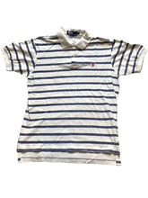 Load image into Gallery viewer, Ralph Lauren Shirt Adult Medium Denim Ivory Preppy Rugby Red Pony Golf Polo Mens