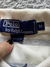 Load image into Gallery viewer, Ralph Lauren Shirt Adult Medium Denim Ivory Preppy Rugby Red Pony Golf Polo Mens