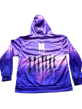 Load image into Gallery viewer, BTS Sweatshirt Adult Large Purple Pink Hoodie Sweater 3D K-POP Fan Pullover Mens