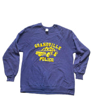 Load image into Gallery viewer, VTG Grandville Police Sweatshirt Adult 2XL XXL Navy Patrol Car Fleece 80s Mens