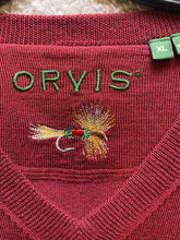 Load image into Gallery viewer, Orvis Vest Adult Extra Large Maroon Sleeveless Merino Wool Pullover Mens