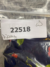 Load image into Gallery viewer, ASTR The Label Dress Women Medium Navy AOP Cherry Viscose Fit Flare Boho Peasant