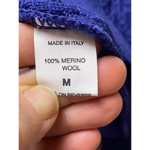 Load image into Gallery viewer, Bullock & Jones Merino Wool Sweater Mens Medium Textured Italy Knit Pullover