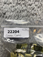 Load image into Gallery viewer, Cabi Mini Skirt Womens 14 Green Camo Raw Hem Cargo Pockets Grunge Ladies