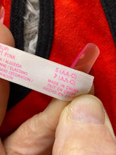 Load image into Gallery viewer, Pink Shirt Womens Small Black Red Victorias Secret Racerback Spell Out Ladies