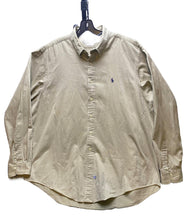 Load image into Gallery viewer, Ralph Lauren Shirt Adult 2XL Taupe Long Sleeve Button Down Casual Collared Men