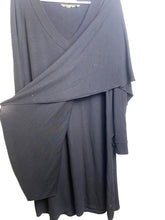 Load image into Gallery viewer, Soft Surroundings Dress Womens Large Marla Draped Asymmetrical Lagenlook Layered