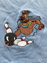 Load image into Gallery viewer, VTG Scooby Doo Shirt Adult Large Bowling Warner Bros Studio Polo Golf Blue Mens