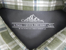 Load image into Gallery viewer, Croft & Barrow Shirt Adult Large Tall Button Up Quick Dry Perforated Plaid Mens