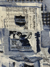 Load image into Gallery viewer, Sedgefield Shirt Adult Large Blue AOP Golfer Golfing Preppy Golf Polo Mens