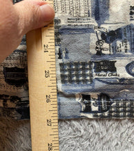 Load image into Gallery viewer, Sedgefield Shirt Adult Large Blue AOP Golfer Golfing Preppy Golf Polo Mens