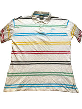 Load image into Gallery viewer, VTG Avirex Shirt Adult 2XL XXL Striped Embroidered Rugby Golf Polo White 90s Men