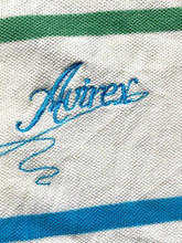 Load image into Gallery viewer, VTG Avirex Shirt Adult 2XL XXL Striped Embroidered Rugby Golf Polo White 90s Men