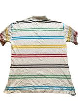Load image into Gallery viewer, VTG Avirex Shirt Adult 2XL XXL Striped Embroidered Rugby Golf Polo White 90s Men