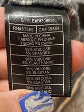 Load image into Gallery viewer, BB Dakota Dress Womens Large Gray White Bell Sleeve Hippie Spandex Viscose Tunic