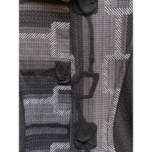 Load image into Gallery viewer, Ali Miles Jacket Tunic Womens Small Abstract Artsy Art to Wear Black Gray