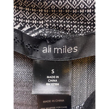 Load image into Gallery viewer, Ali Miles Jacket Tunic Womens Small Abstract Artsy Art to Wear Black Gray