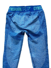 Load image into Gallery viewer, Gymshark Leggings Womens 24x28 Blue Pull On Stretch Tapered Elastic Waist Yoga