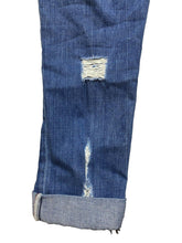 Load image into Gallery viewer, Paige Jeans Womens 33x25 Blue Denim Jimmy Jimmy Skinny Distressed Cuffed Ladies