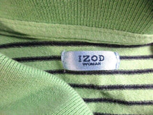 Load image into Gallery viewer, IZOD Shirt Womens 1X Striped Embroidered Logo Collared Buttons Polo Plus Ladies