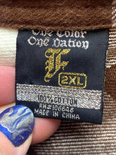 Load image into Gallery viewer, Bare Fox Shirt Adult 2XL XXL Brown Beige Plaid Western Cowboy Flap Pockets Mens