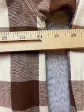 Load image into Gallery viewer, Bare Fox Shirt Adult 2XL XXL Brown Beige Plaid Western Cowboy Flap Pockets Mens