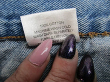 Load image into Gallery viewer, WXY Jeans Adult 34x30 Medium Wash Whiskered Straight Leg Denim 5 Pockets Mens