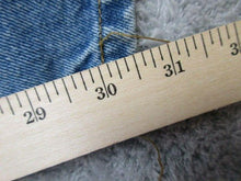 Load image into Gallery viewer, WXY Jeans Adult 34x30 Medium Wash Whiskered Straight Leg Denim 5 Pockets Mens