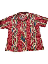 Load image into Gallery viewer, VTG RJC Shirt Adult 3X Red Button Up Hawaiian AOP Surfboard Aloha Plus Mens