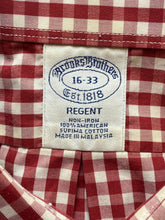 Load image into Gallery viewer, Brooks Brothers Shirt Adult 16-33 Extra Large Red White Regent Button Up Mens