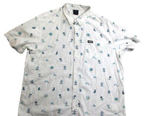 Load image into Gallery viewer, Ron Jon Surf Shop Shirt Adult 2XL White Hawaiian Tropical Surfer AOP Spandex Men