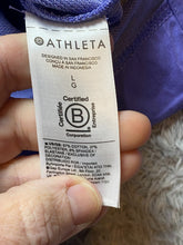 Load image into Gallery viewer, Athleta Sweatshirt Womens Large Purple Retroterry Polo Oversized Collared NWT
