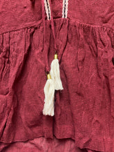 Load image into Gallery viewer, Antropologie Vineet Bahl Shirt Womens Extra Small Tassel Pom Pom Boho Peasant