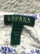 Load image into Gallery viewer, Lauren Ralph Lauren Shirt Womens Large Blue AOP Paisley Floral Tank Blouse Lady