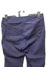 Load image into Gallery viewer, Spanx Pants Womens Large (34x22.5) Navy Tapered Stretch Capri Cropped Ladies