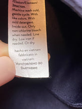 Load image into Gallery viewer, Spanx Pants Womens Large (34x22.5) Navy Tapered Stretch Capri Cropped Ladies