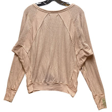 Load image into Gallery viewer, Free People Shirt Womens Extra Small Neutral Waffle Knit Oversized Baggy