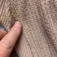 Load image into Gallery viewer, Free People Shirt Womens Extra Small Neutral Waffle Knit Oversized Baggy