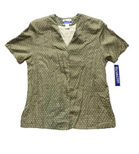 Load image into Gallery viewer, Pendleton Shirt Womens 10 Extra Large Sage Green Button Up Classic Rayon NWT