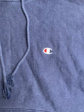 Load image into Gallery viewer, Champion Sweatshirt Adult Medium Navy Reverse Weave Hoodie Sweater Pullover Mens