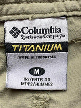 Load image into Gallery viewer, Columbia Pants Adult Medium (33x28) Tan Packable Convertible Fishing Hiking Mens